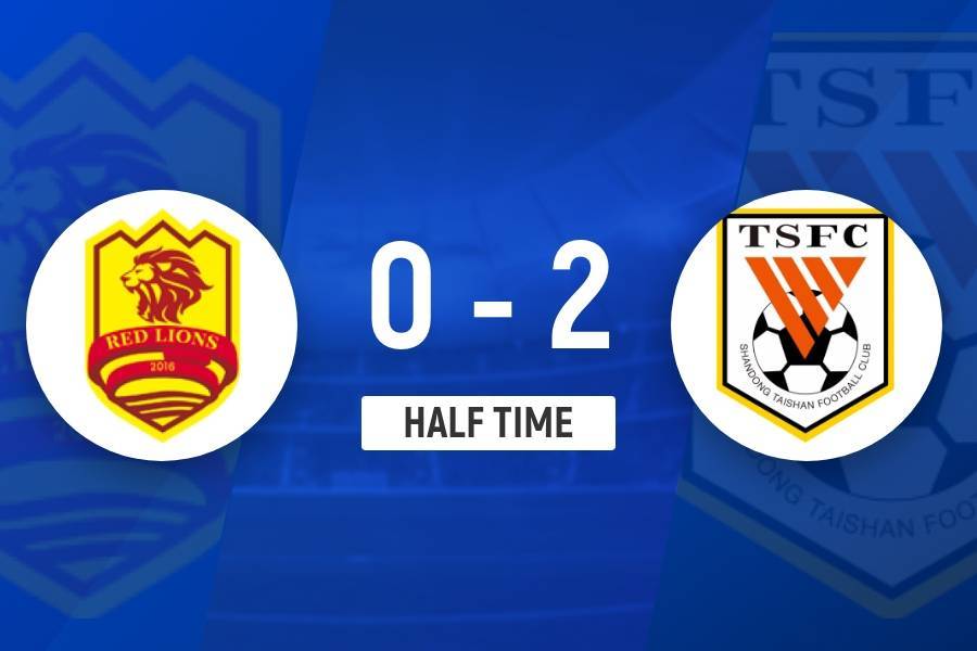 皇冠信用登2代理_半场-山东泰山暂2-0青岛红狮 克雷桑笑纳大礼陈蒲过门将破门